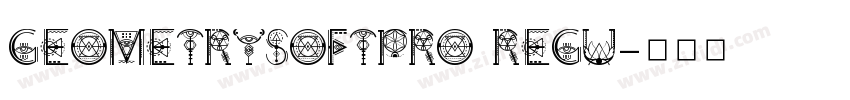 GeometrySoftPro Regu字体转换